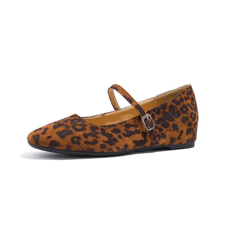French-style Square-toe Mary Jane Shoes With A Hidden Heel 