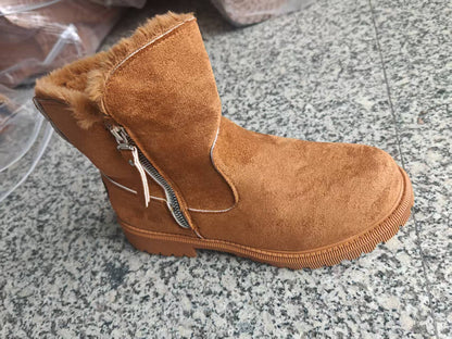 Women’s Plush Snow Boots – Warm Waterproof Winter Boots (Plus Size) 