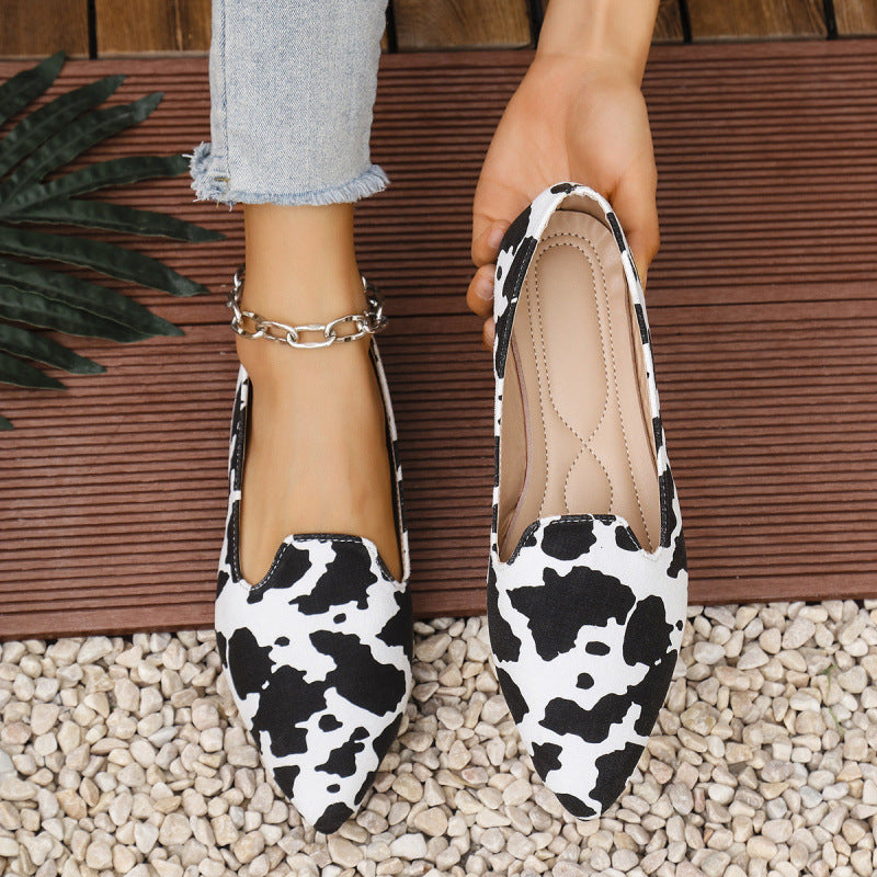 Women's Plus-Size Breathable Pointed-Toe Casual Shoes 