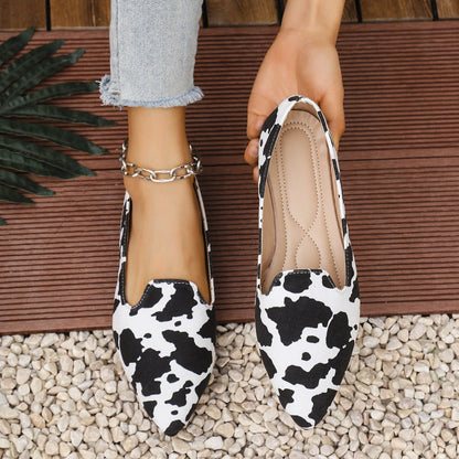 Women's Plus-Size Breathable Pointed-Toe Casual Shoes 