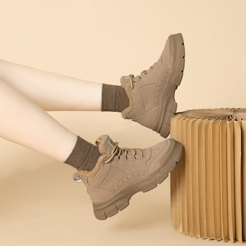 Warm Snow Boots Women's Non-slip Plus Velvet Thickened Martin Boots 