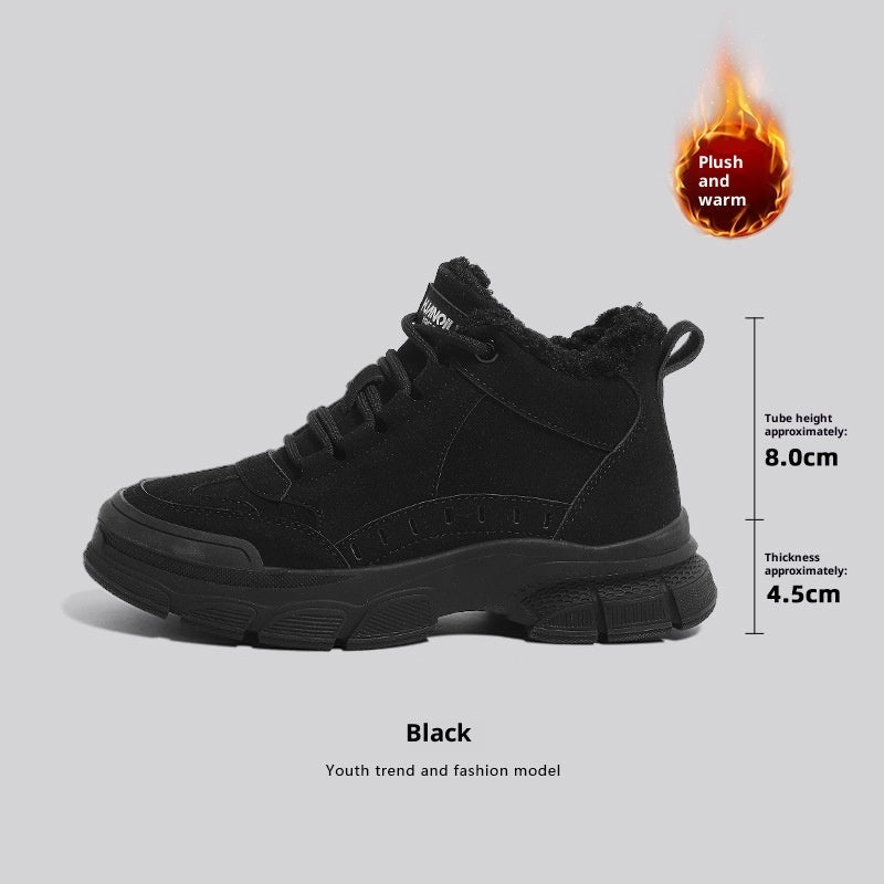 Warm Snow Boots Women's Non-slip Plus Velvet Thickened Martin Boots 