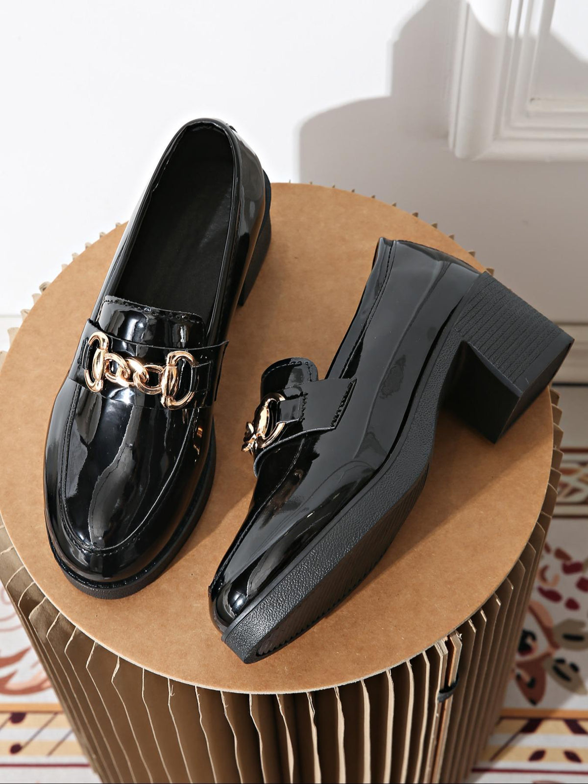 Womens Fashionable Bowtie Plus-Size High-Heel Pumps 