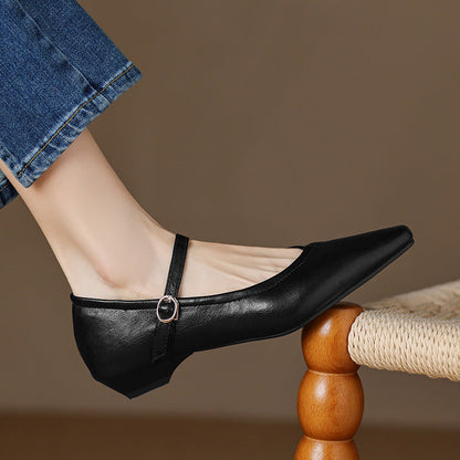 Womens Casual Low-heeled All-match Shoes 