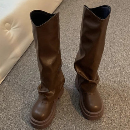 Women's Autumn New British Dress Autumn And Winter Boots Platform CJ