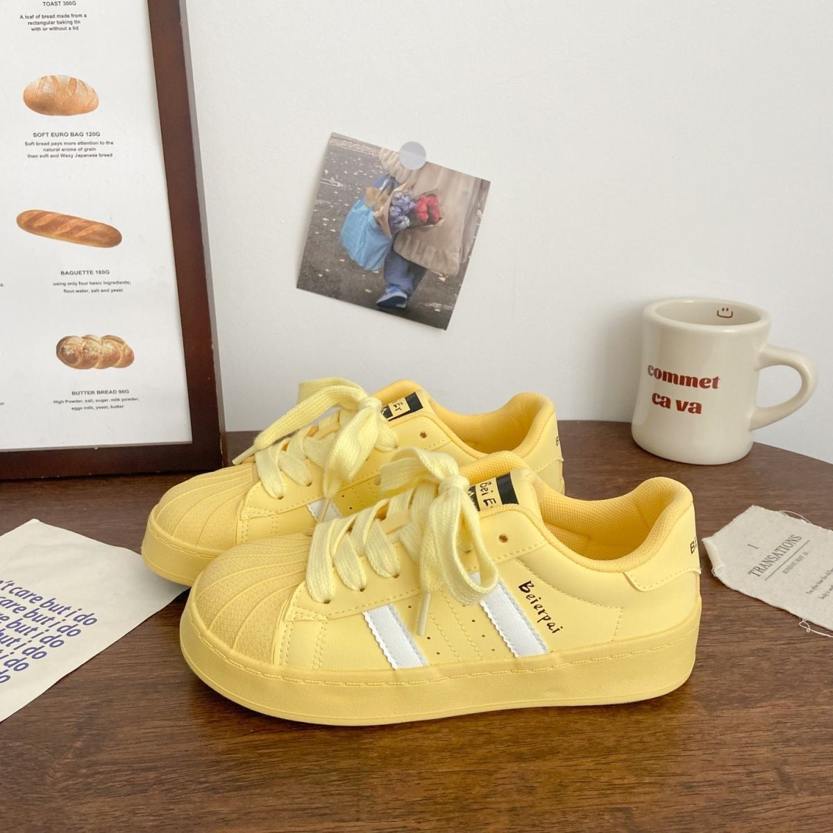 Shell Toe Casual Sneakers For Students Womens 