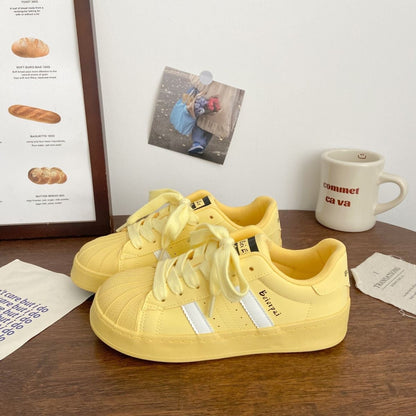 Shell Toe Casual Sneakers For Students Womens 