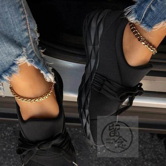 Womens Laced Summer Sneakers 