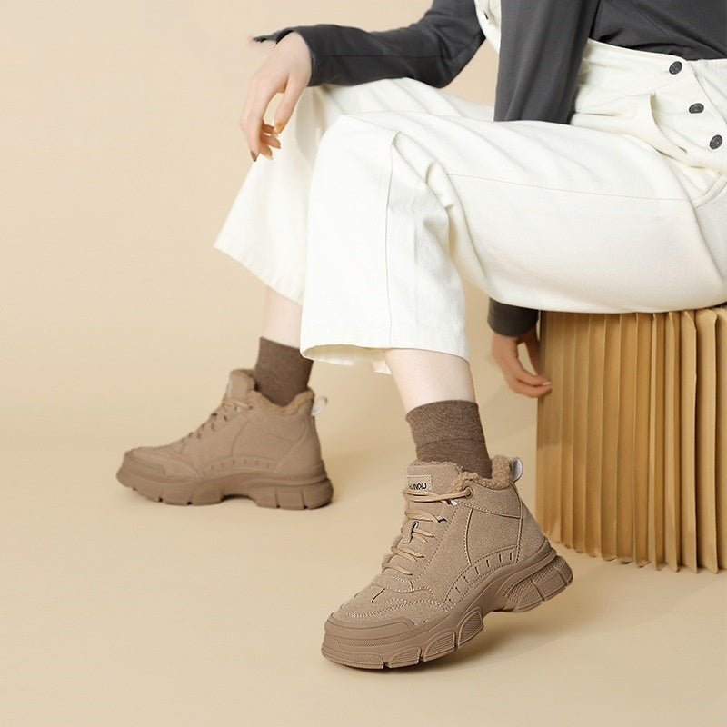 Warm Snow Boots Women's Non-slip Plus Velvet Thickened Martin Boots 