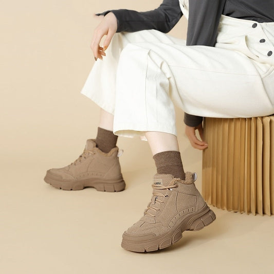 Warm Snow Boots Women's Non-slip Plus Velvet Thickened Martin Boots 